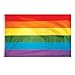 Produktbild Mehrfarbiges Flaggenbanner (13 x 8 cm), 1 Stück. - Lebendiges Regenbogen-Design, perfekt für Stolzveranstaltungen, Dekoration und Feiern