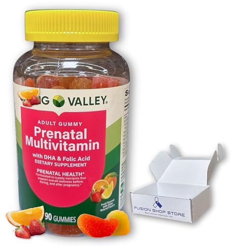 Prenatal Gummies- for Woman Multivitamin Supplement DHA and Folic Acid, 90ct (Pack of 1), Boxed by Fusion Shop Store