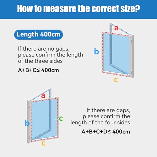 Oziral Fensterdichtung für Klimaanlagen, Mobile Klimaanlage Fensterabdichtung, Mobile Fensterdichtung für Klimaanlagen, 4 m, Passend für Fensterdichtungen für Klimaanlagen