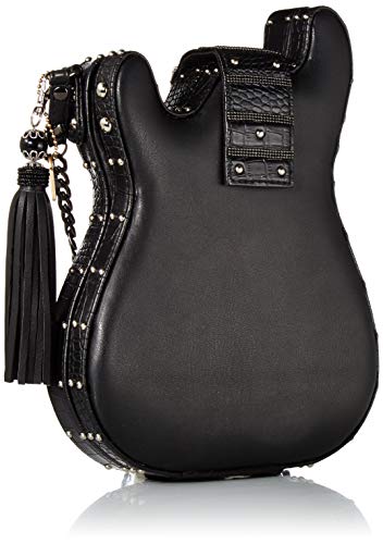 Mary Frances Turn It Up Beaded Crossbody Guitar Handbag, Black4