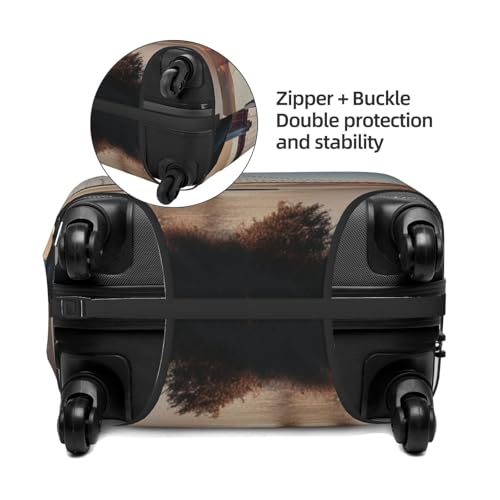 Travel Luggage Cover Anti-Scratch Suitcase Cover Protector Elastic Thicken Luggage Protector Washable Baggage Covers Golden Gate Bridge Suitcase Sleeve Fit 18-32 Inch Luggage Medium4