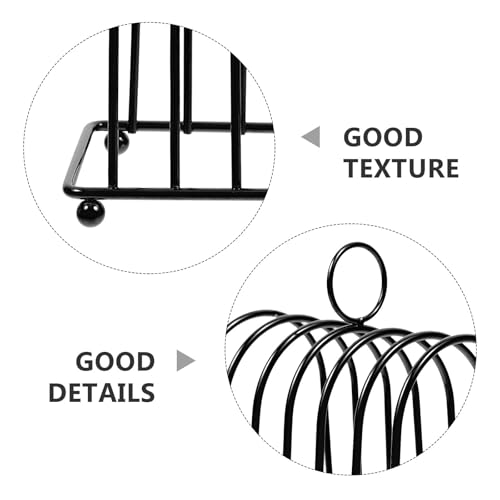 Soporte para tostadas de acero inoxidable para el desayuno en cocina, pack de 2 para encimera 5