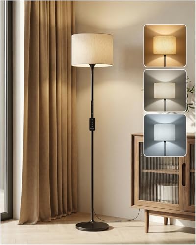 Image of Honeywell F3 LED Floor Lamp, Dimmable Standing Lamp with Remote Control