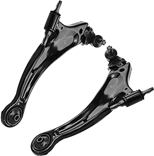 Image of Detroit Axle - Front End 8pc Suspension Kit for 1998-2003 Toyota Sienna Avalon Solara 1999 2000 2001 2002, 2 Lower Control Arms w /Ball Joints, 4 Inner & Outer Tie Rods, 2 Boots, Replacement
