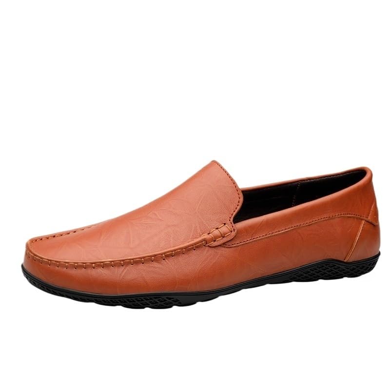 Men's Business Dress Shoes Office Leather Shoes Mens Slip-On Casual Wedding Party Shoes Fashion Men Flats Plus Size