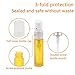 Ellbest 10ml Empty Glass Spray Bottle Gradient Color Refillable Perfume Container (10Matte Yellow Bottles &5 Droppers &10 Funnels& Dot Labels) Travel Spray Bottle for essential oi, Samples