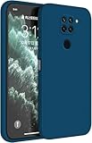 Movilear Funda Carcasa de Silicona Líquida para Xiaomi Redmi Note 9 4G, Interior de Microfibra Antigolpes Protección Gel Ultra Suave de Goma a Prueba de Choques y Arañazos FSUA (Azul)