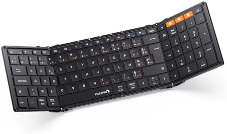 ProtoArc XK01 Clavier Bluetooth Pliable, AZERTY Clavier sans Fil ...