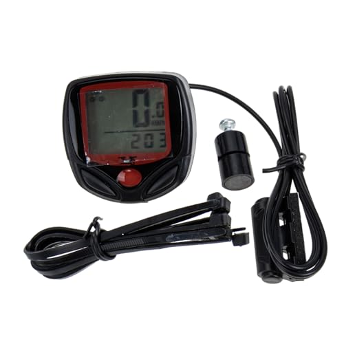 JOINPAYA 1 Set Portable Bike Speedometer LCD Cycle Computer for Mountain Electric Bikes Lightweight Design with Backlight Displays Speed Distance