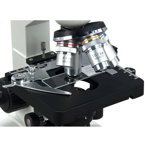 Image of OMAX - 40X-2500X LED Digital Trinocular Lab Compound Microscope with 5MP Camera and Mechanical Stage - M83EZ-C50S