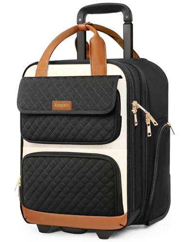 Underseat Carry-On Luggage 16" with Wheels, Airline Approved