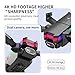 Drones with Camera for Adults 4k HD FPV, Foldable Remote Control Drone, Quadcopter Toys Gifts for Boys Girls with Altitude Hold Headless Mode and Led Flash Bar, One Key Start Speed Adjustment, 3D Flips (2xBattery)