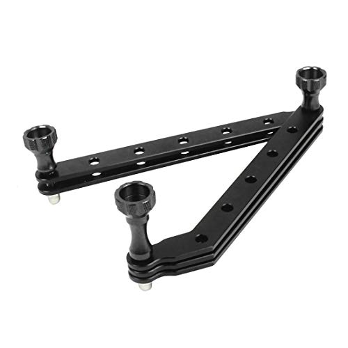 XT-XINTE Selfie Stick Extension Arm with Thumb Knob Screws Aluminum Alloy Helmet Rod Mount Compatible with Gopro Hero 8 7 6 5 Yi Action Cameras