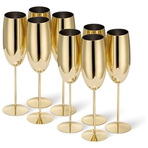 Oak & Steel Shatterproof Champagne Flutes Cover