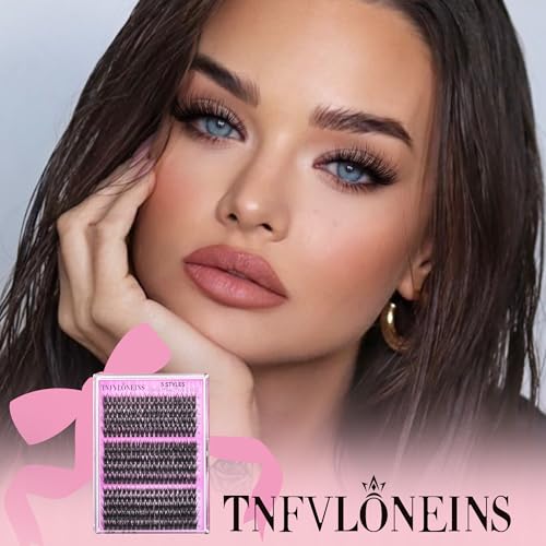 TNFVLONEINS Fairy Lash Clusters Wispy Cluster Eyelash Extensions Natural Eyelash Clusters 3 Styles Individual Lashes Clusters DIY Lash Extension Spiky Lash Cluster (300pcs 3Styles)