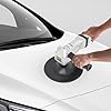 Pneumatic 7-inch Air Angle Sander,4500RPM Heavy Duty Air Sander, Handy Sander Grinder Polishing Machine Power Tools for Floors Stones Cars Ships Motorcycles