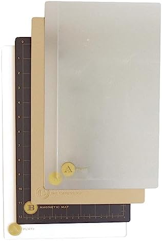 Anna Griffin Empress Large Full Plates - Die Cutting and Embossing Machine Plates Set with Magnetic Mat, Embossing Mat & Metal Shim - Perfect for Crafting, Scrapbooking & Card Making - 8.6"x13.5"