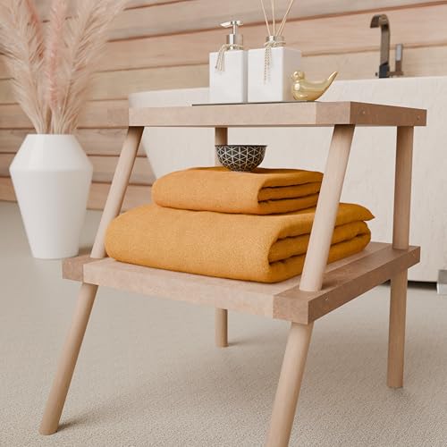 PETTI Artigiani Italiani - Badetücher aus 100% Baumwoll-Frottee, Handtuch-Set 2 + 2, 4 Stück 2 Handtücher und 2 Handtücher… – Ansicht 1