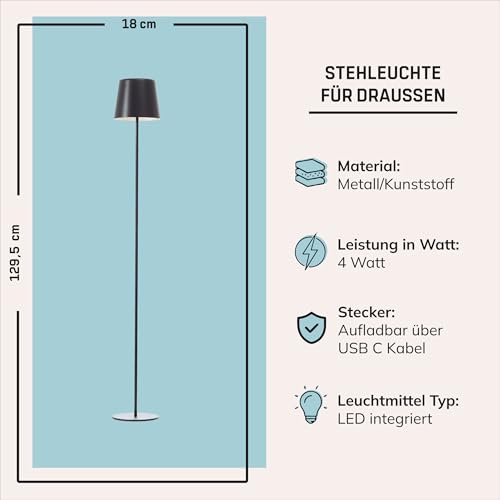 Stehlampe LED nomade pour éliminer les contraintes de câbles dehors - 3
