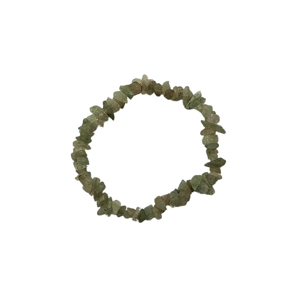 Vie Green Aventurine Naturals Gemstone Chip Stretch Bracelet, One