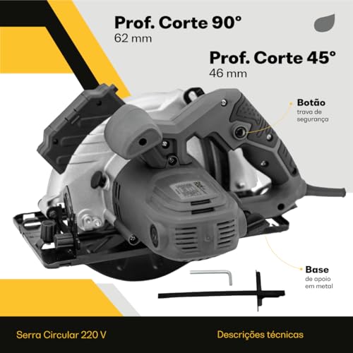 Razi, Serra Circular, 1400W, 220v