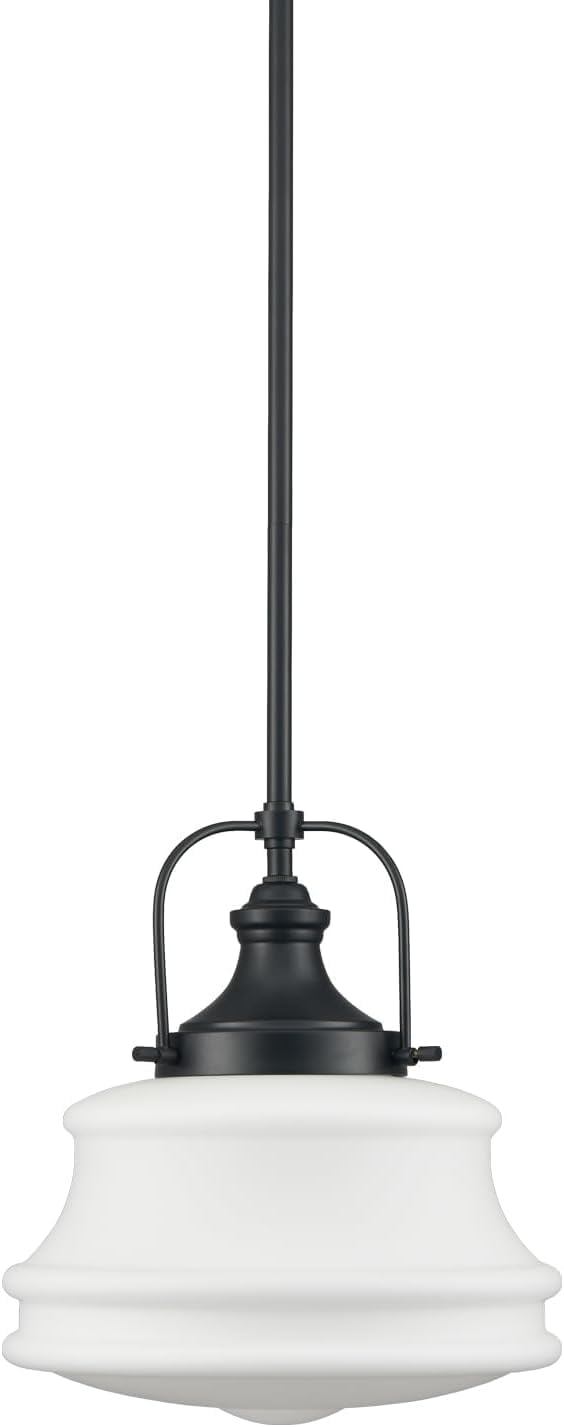 Industrial Pendant Light Fixtures Black Schoolhouse Hanging Adjustable Light for Kitchen Island