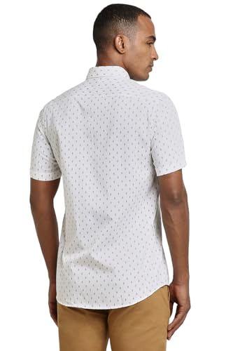 Image of Peter England Men's Casual Premium Summer Half Sleeve Shirt | 100% Cotton