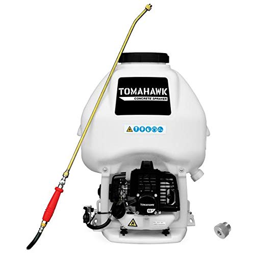 6.5 Gal Motorized Backpack Concrete Sprayer with Wand .5 GPM Fan Nozzle and Dust Control Adapter Included