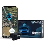 Salind 08 4G - GPS Tracker with OBD Interface Connection for Cars, Vans and Other Vehicles - Real-Time Tracking, Safety Zone, Route History and Security Alarms