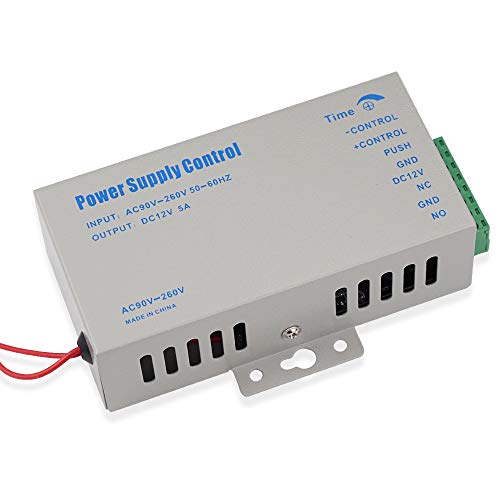 LIBO Smart Home Zasilacz kontroli dostępu K80 przełącznik zasilania DC 12 V 3A/5 A AC 110 ~ 260 V do wszystkich typów systemu kontroli dostępu zamek drzwi z opóźnieniem czasowym (K805A)