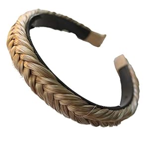 PRETTYSHOP Haarband Met Vlecht Haarstukje Haarlint Blond Mix HHR5