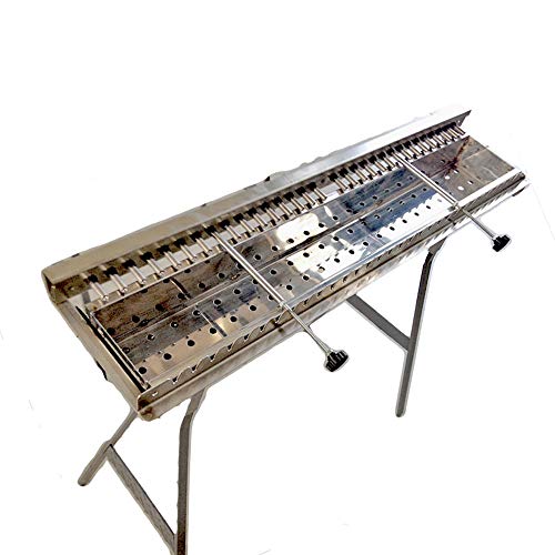 Mistermoby Fornacella Inox Ruota Gira Spiedini Manuale Da 29 Arrosticini Doppia Rotazione Indipendente Prezzo Incredibile!