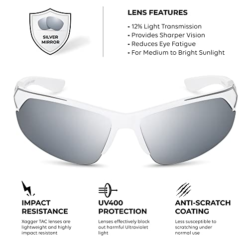 Image of Polarized Sport Sunglasses for Men Women Wrap Around UV400 Running Baseball Softball Fishing Driving Glasses