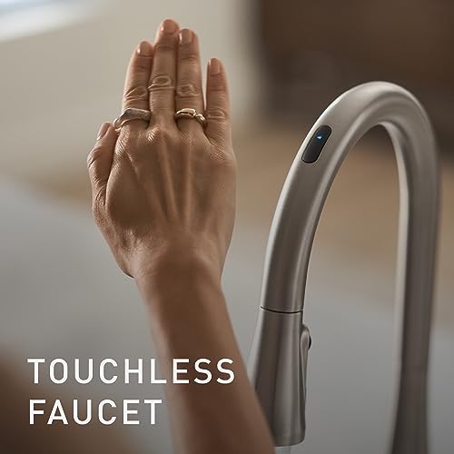 Moen 7594ESRS Arbor Spot Resist Stainless Motionsense Two-Sensor Touchless Kitchen Faucet Featuring Power Clean thumb #2