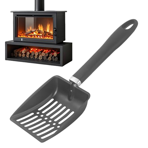 Setaccio per Braci,Pala per Carbone Resistente al Calore da 32,5 cm,Pala Forata Acciaio Inossidabile per Stufa a Legna | per Stufa a Legna BBQ Griglia a Carbone e