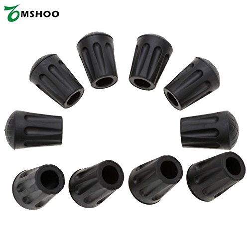 BuyWorld 10Pcs Hiking Pole Replacement Tips Trekking Pole Tip