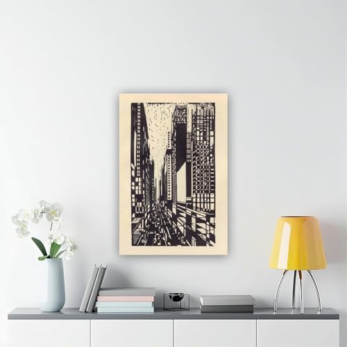 Toile gratte-ciel sous construction pour décorer un grand mur