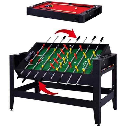 Mesa 2 em 1 Pebolim e Sinuca Multijogos Totó