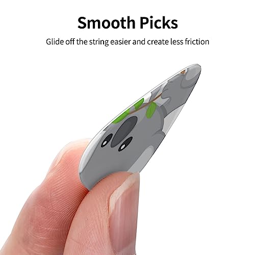 Green Leaf Koala Lot de 12 médiators tendance et durables dans une boîte pour ukulélé guitare électrique basse - Les Beatles, Paul McCartney, John Lennon, RIngo Starr, George Harrison Green Leaf Koala Lot de 12 médiators tendance et durables dans une boîte pour ukulélé guitare électrique basse – Image 4