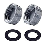 2 Tapones para Tubería de 32 mm con Juntas de Goma. Tapones de Desagüe...