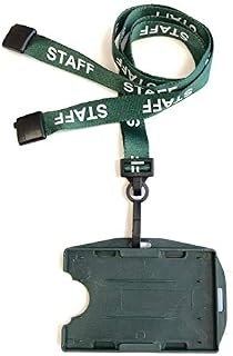 PCL Media ltd® Black Staff Lanyards with Safety Breakaway Clip Staff Lanyard
