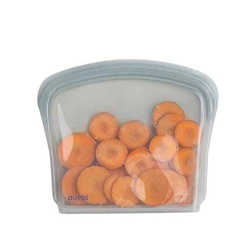 Durbl Reuasble Food Storage Bag, Food Grade Silicone Sandwich Bag,