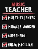 Photo Gallery music teacher multi-talented miracle worker superhero ninja magician: music teacher weekly monthly 2020 planner organizer,calendar schedule,inspirational quotes includes quotes & holidays Photo Gallery music teacher multi-talented miracle worker superhero ninja magician: music teacher weekly monthly 2020 planner organizer,calendar schedule,inspirational quotes includes quotes & holidays