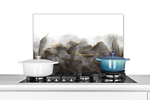 KitchenYeah© Spritzschutz Küchenrückwand Platte Küche Deko Aluminium Platte