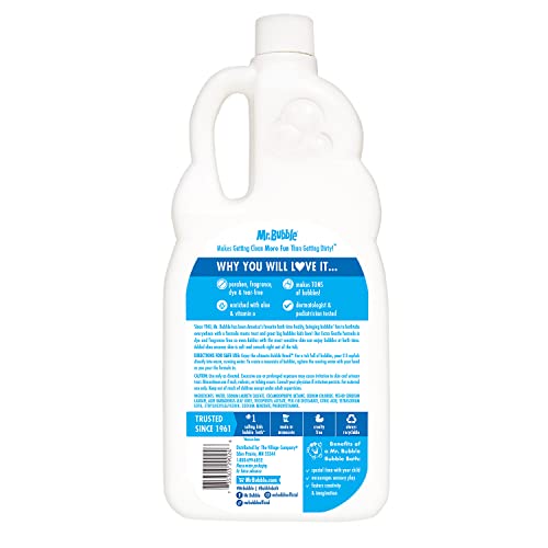 Image of Mr. Bubble Extra Gentle Bubble Bath - Hypoallergenic, Tear Free Bubble Bath Solution Perfect for Sensitive Skin (Pack of 2 Bottles, 36 fl oz Each)