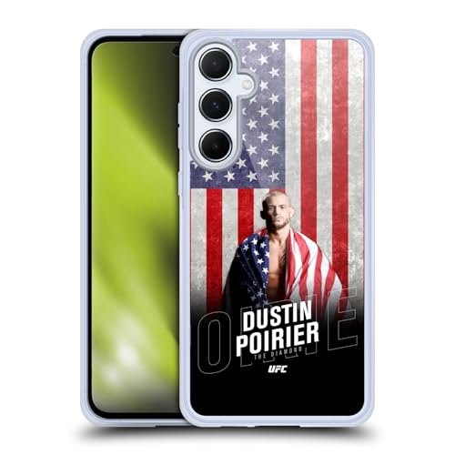 Head Hülle Designs Offizielle UFC Flagge Der US Dustin Poirier Gel Handyhülle Hülle [Militärischer Schutzgrad] Kompatibel mit Samsung Galaxy A55 5G