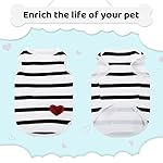 Pet Dog Striped T-Shirt Dogs Cats Cotton Vest Spring Summer Pet Apparel Tee Shirt Suitable for Small and Medium Large Pets French Bulldog Bichon - Image 5