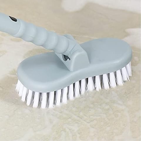 XJYMCOM Long Handle Floor Scrubing Brush Bathroom Brush Wall Corner Cleaning and Scrubbing Brush Retractable Aluminum Pole Tile Brush Hard-Bristled Bathtub Brush Suitable for Hard-to-Reach Areas Cover