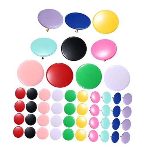 OSALADI 300 Piezas Tapa De Pulgar De Cabeza Plana Redonda Lindas Tachuelas Alfileres Coloridos Lindos Accesorios De Escritorio Pushpins para Tablero De Corcho Chinchetas Largas El Plastico