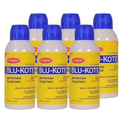Dr. Naylor FA Dressing Blu-Kote Aerosol (4.5 oz.) -Fast Drying Antiseptic Wound Dre Pack of 6 Cover